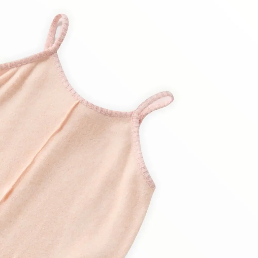 Zara Kids Pink Soft Touch Jumpsuit NWT Contrast Piping Romper - Picture 4 of 4